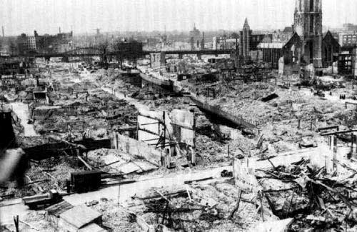 Роттердам после бомбежек